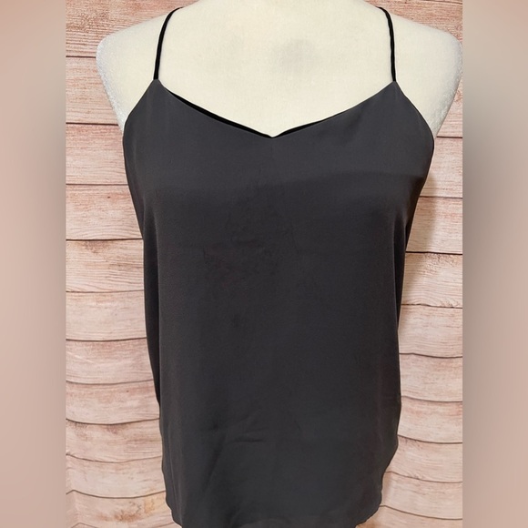 Express Barcelona Reversible Cami S Black Gray V-Neck Racerback Tank Top - Picture 1 of 8